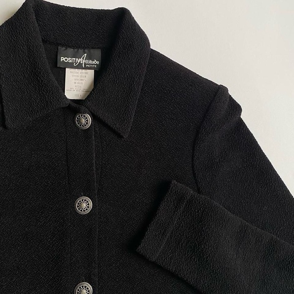 Vintage classic black blouse - Picture 3 of 8